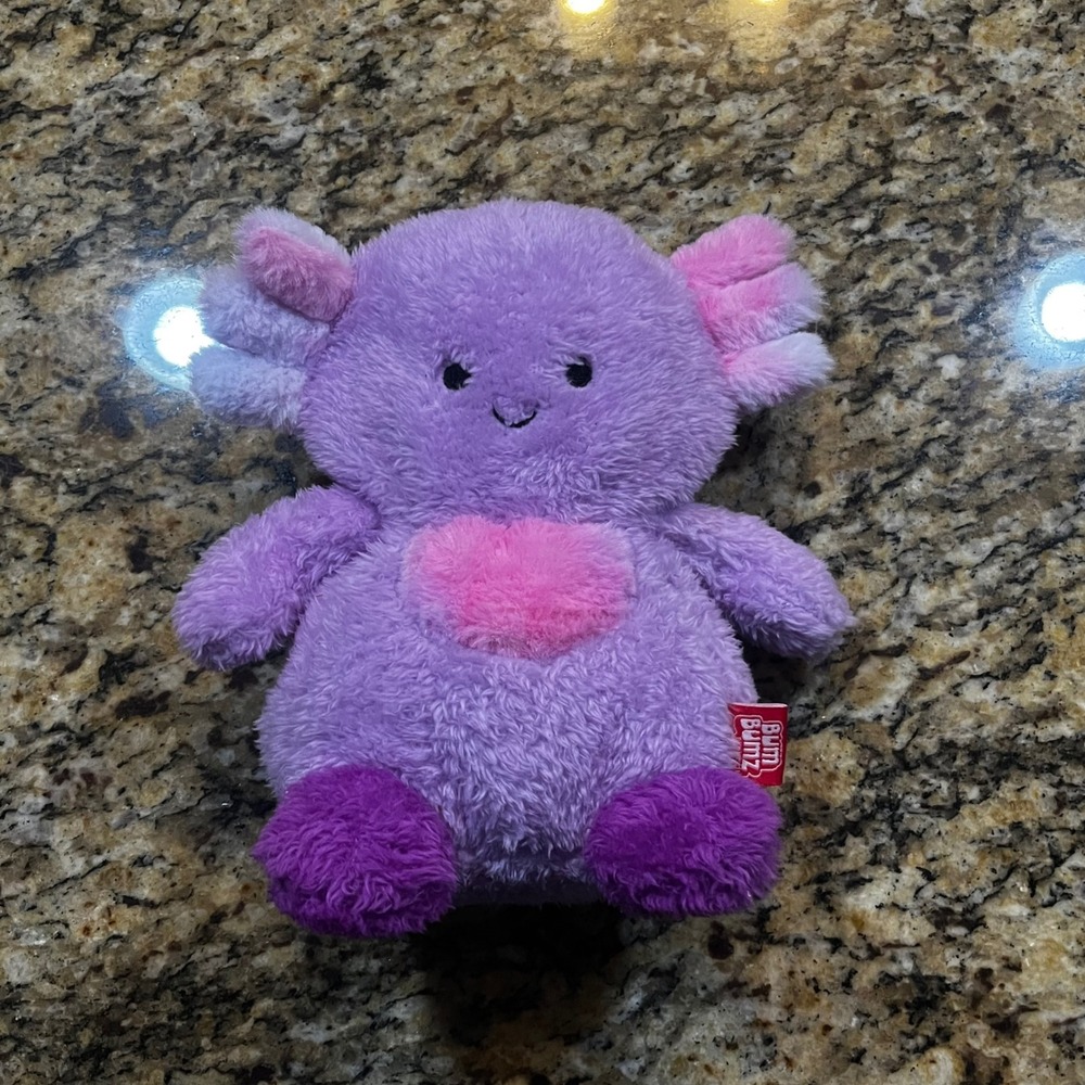 BumBumz by Russ Purple Axolotl Plush Heart 7.5 Inch‎ Stuffed Animal 2024